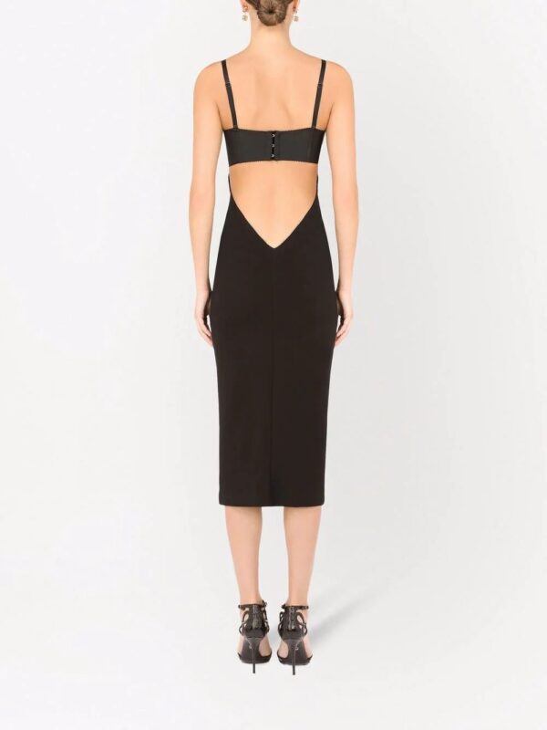 Dolce & Gabbana  cut-out bustier midi-dress - Image 4