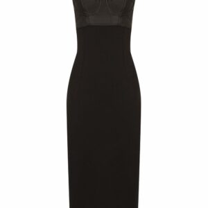 Dolce & Gabbana cut-out bustier midi-dress