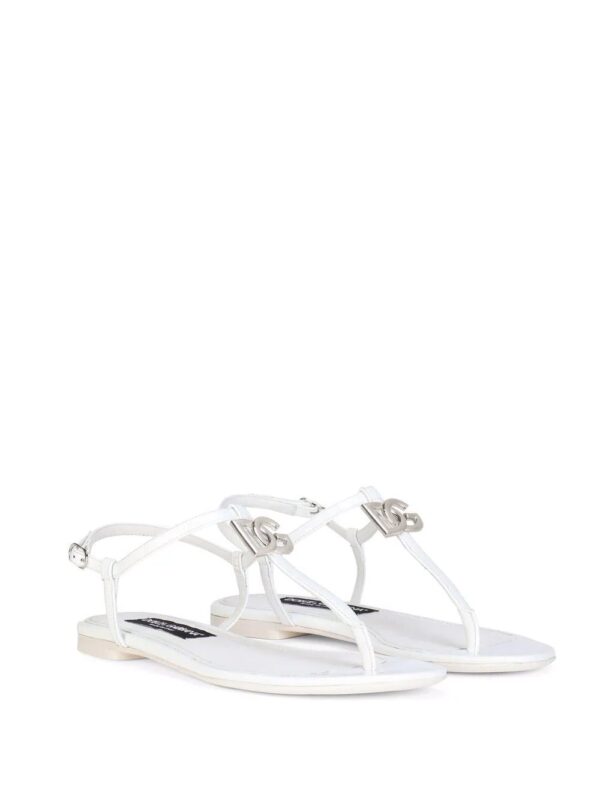 Dolce & Gabbana  DG flat leather sandals - Image 2