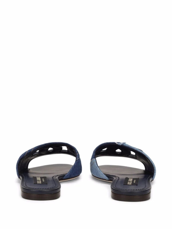 Dolce & Gabbana  DG-logo patchwork-denim sandals - Image 3