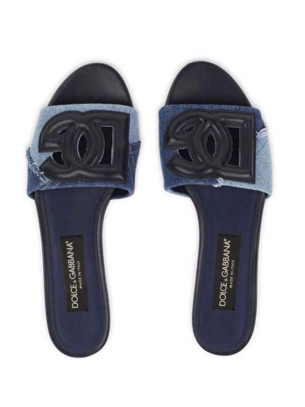 Dolce & gabbana  logo-patch open-toe sandals - Image 4