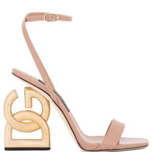 Dolce & gabbana  DG heel leather sandals