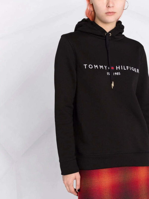 Tommy Hilfiger  logo-print drawstring hoodie - Image 3