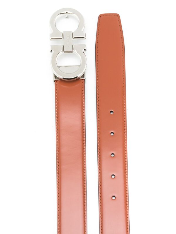 Ferragamo logo-plaque leather belt - Image 2