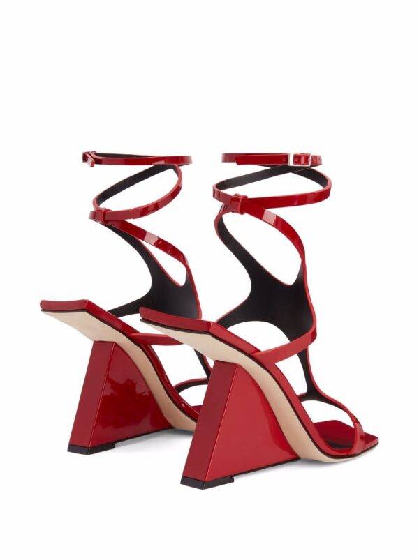 Giuseppe Zanotti  105mm angled wrapped sandals - Image 3