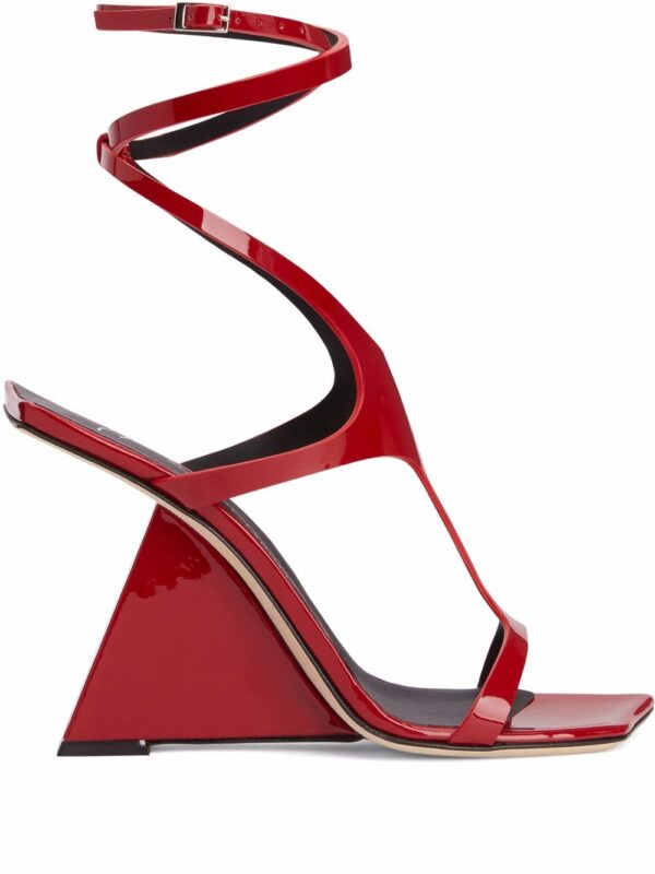 Giuseppe Zanotti  105mm angled wrapped sandals