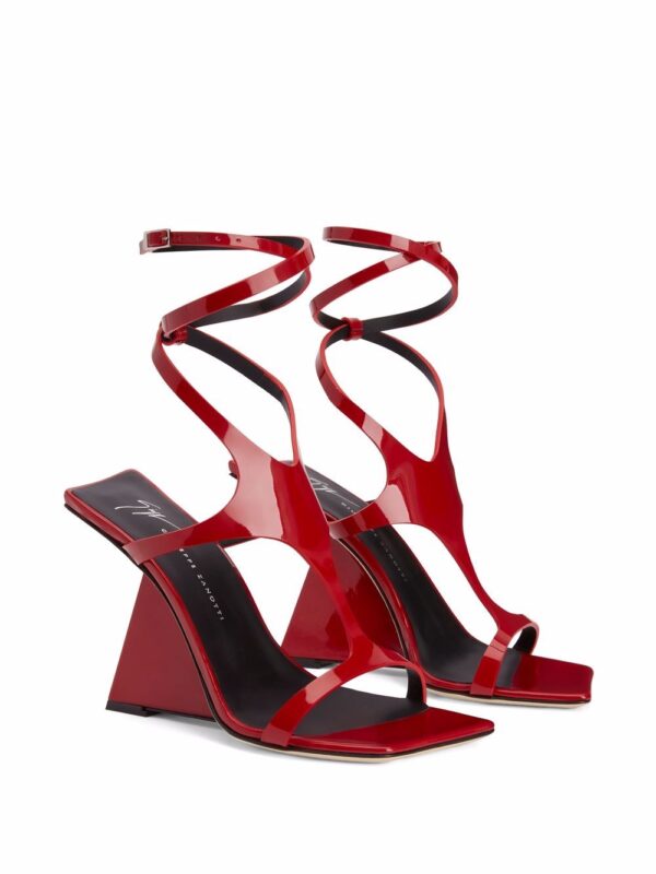 Giuseppe Zanotti  105mm angled wrapped sandals - Image 2