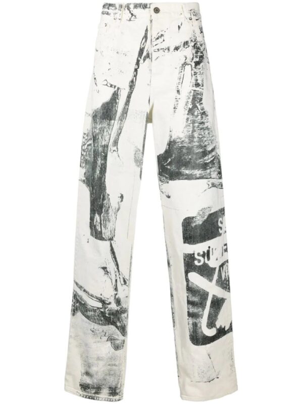 Off-White  graphic-print wide-leg trousers