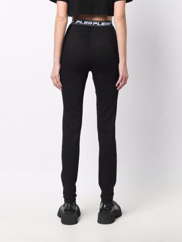Philipp Plein  logo-waistband leggings - Image 4
