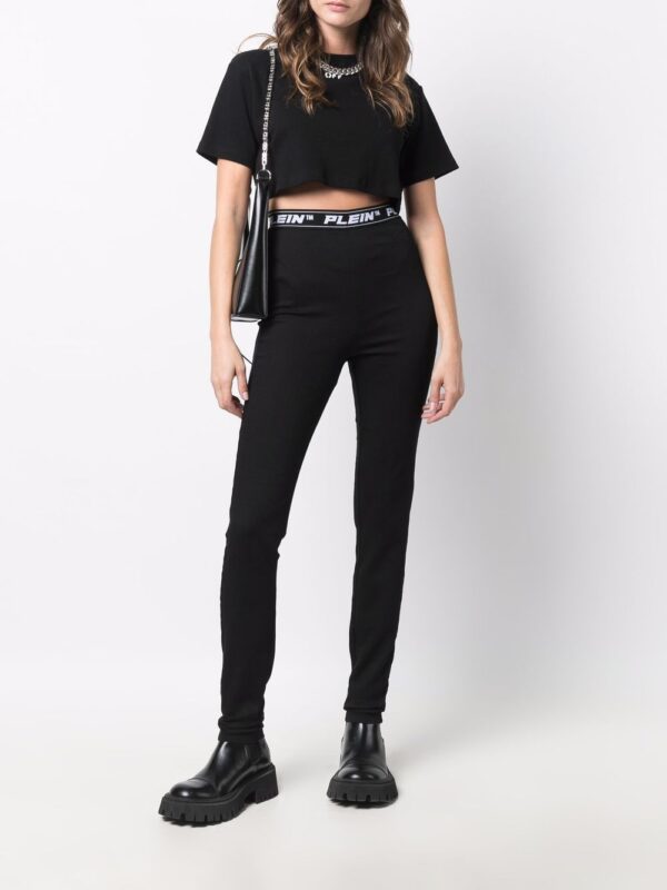 Philipp Plein  logo-waistband leggings - Image 2
