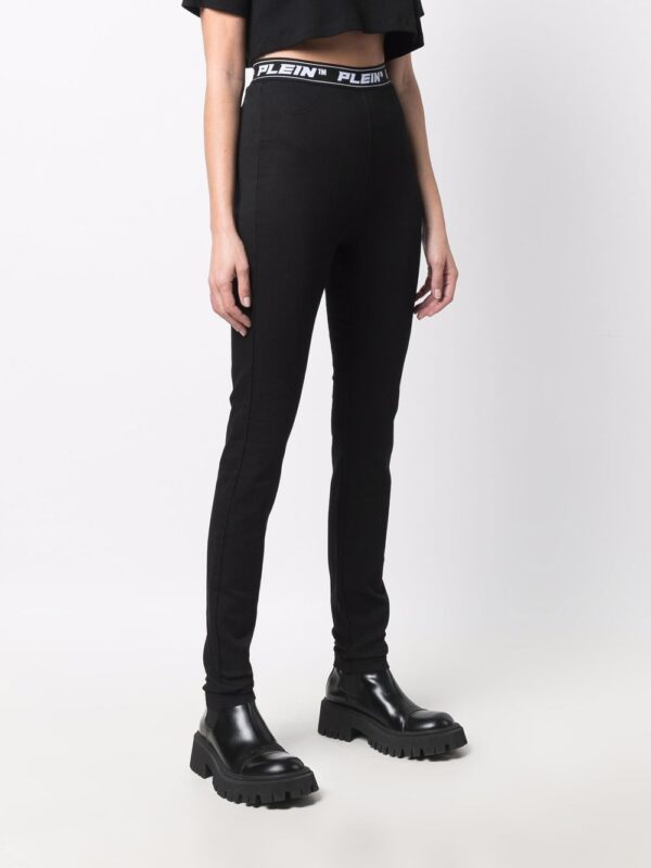 Philipp Plein  logo-waistband leggings - Image 3