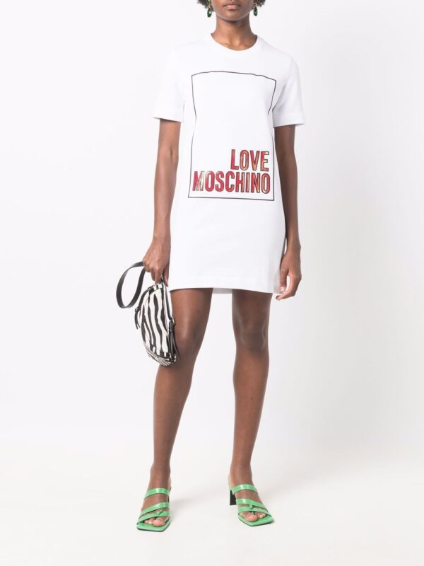 Love Moschino logo-print T-shirt dress - Image 2