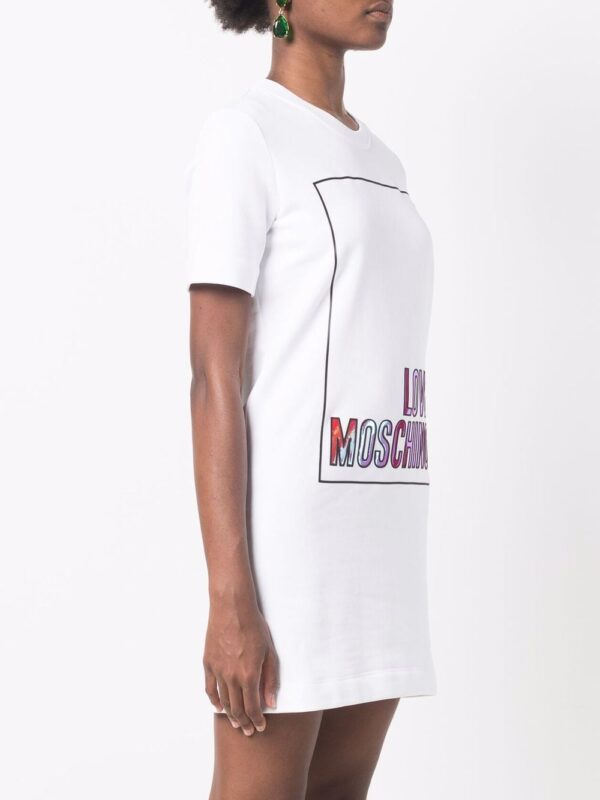 Love Moschino logo-print T-shirt dress - Image 3