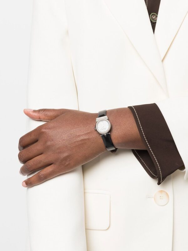 Salvatore Ferragamo Watches  Gancini round leather-strap watch - Image 2