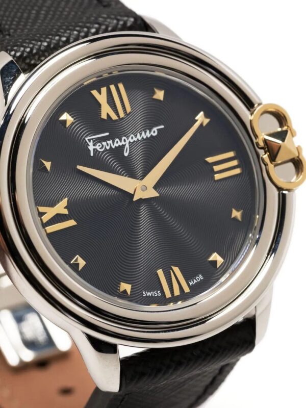 Salvatore Ferragamo Watches  Gancini leather-strap watch - Image 3