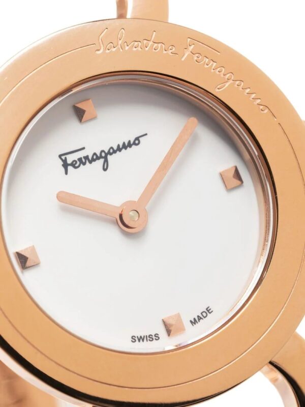 Salvatore Ferragamo Watches  double-Gancini round watch - Image 3