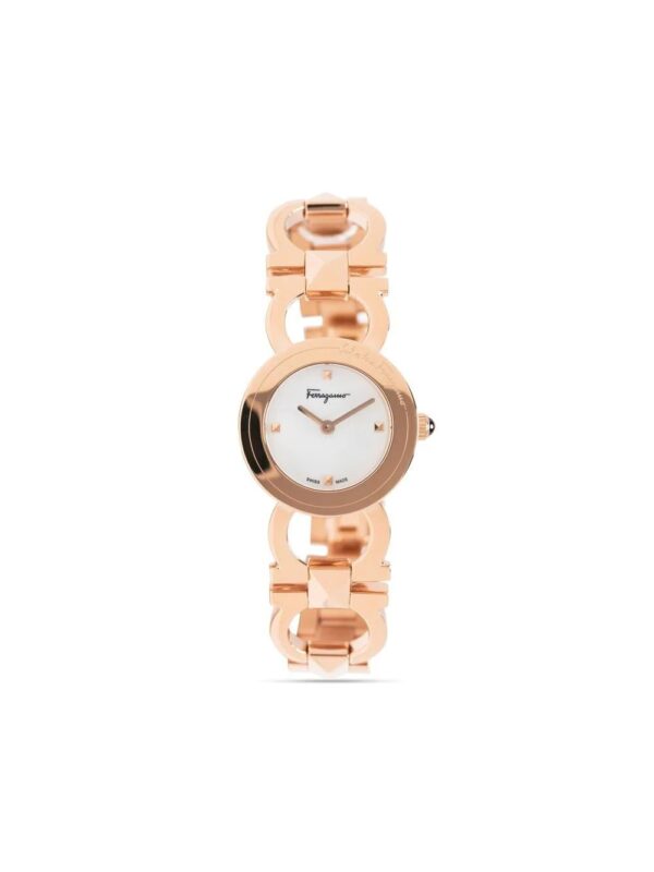 Salvatore Ferragamo Watches  double-Gancini round watch