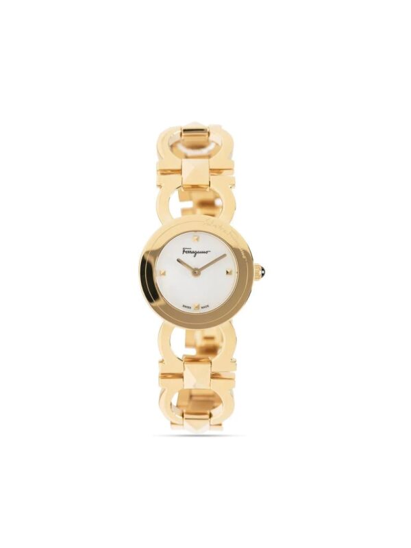 Salvatore Ferragamo Watches  double-Gancini round watch