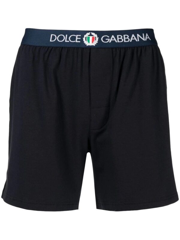 Dolce & Gabbana  coat-of-arms logo-trim boxer shorts