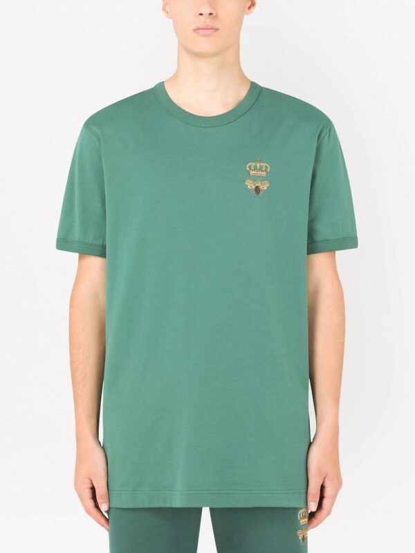 Dolce & Gabbana  crown embroidered T-shirt - Image 3