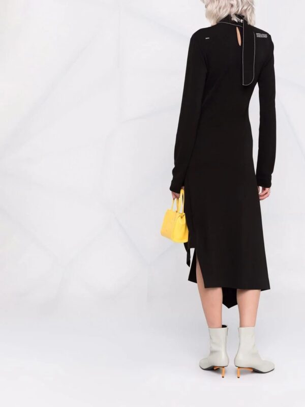 Off-White  cut-out flared midi dress - Image 4