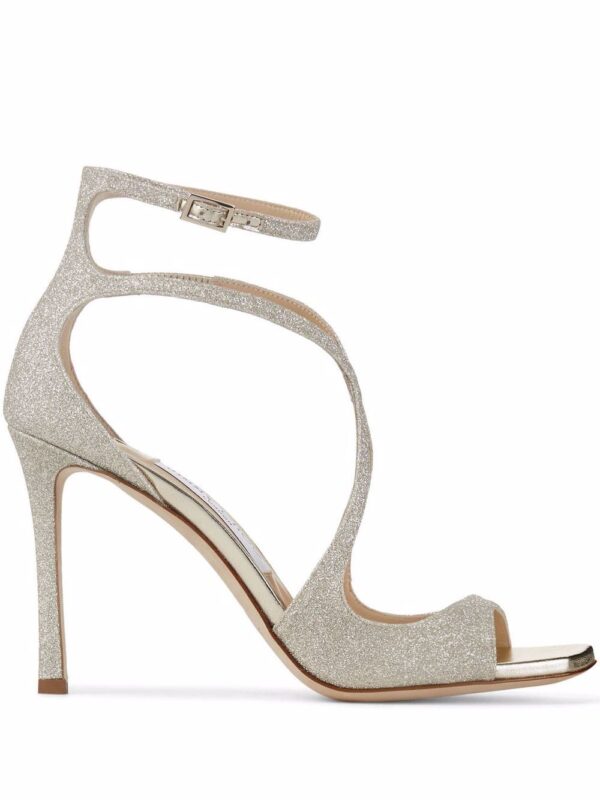 Jimmy Choo  Azia 95mm glitter sandals