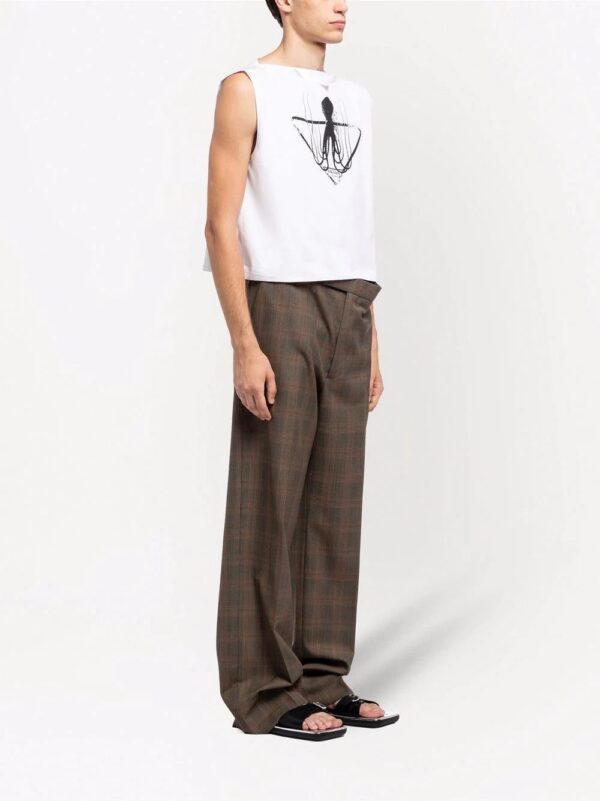 Prada  graphic-print sleeveless shirt - Image 3