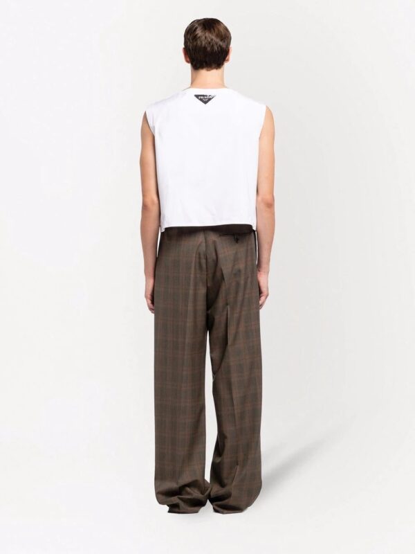 Prada  graphic-print sleeveless shirt - Image 4