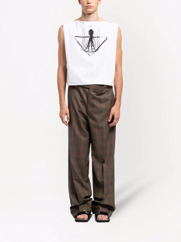 Prada  graphic-print sleeveless shirt - Image 2