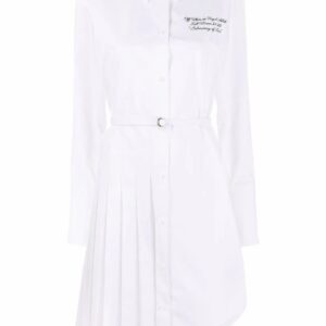 Off-White  Popeline asymmetric shirt dress