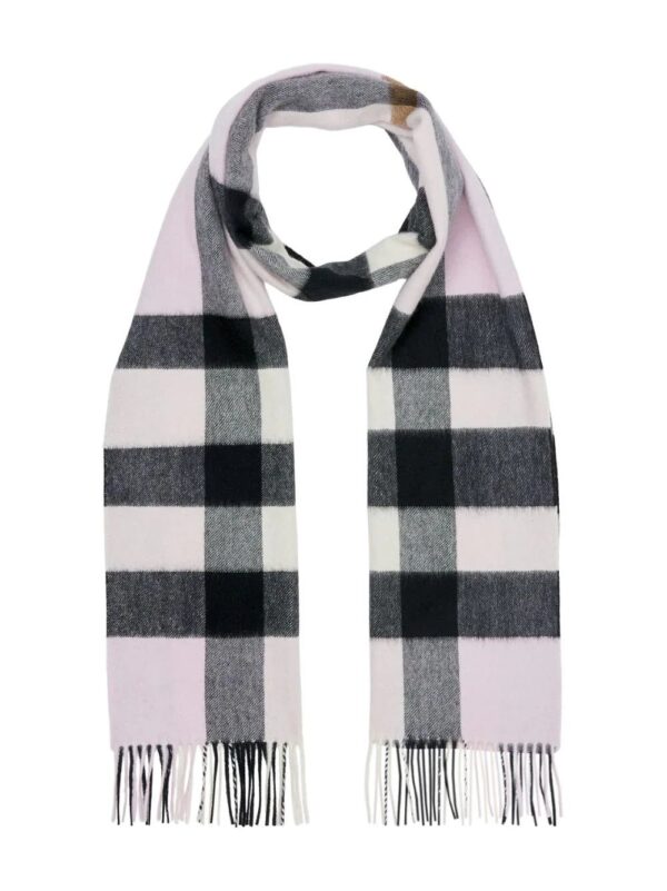 Burberry  check cashmere scarf - Image 2