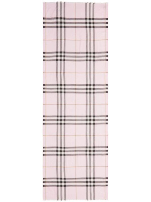 Burberry  lightweight check wool scarf