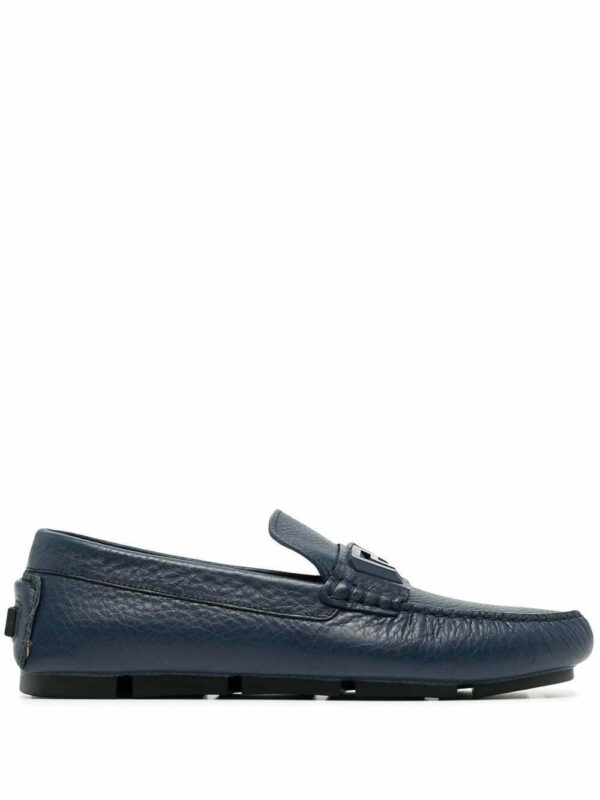 Versace  slip-on leather loafers