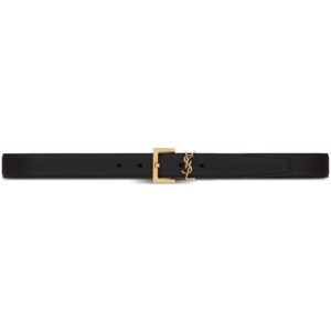 Louis Vuitton YSL logo-plaque leather belt