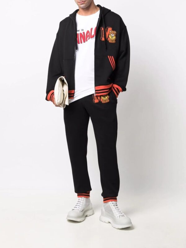 Moschino  flocked bear logo trackpants - Image 2
