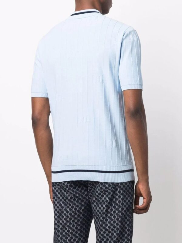 Karl Lagerfeld stripe-trim polo shirt - Image 4