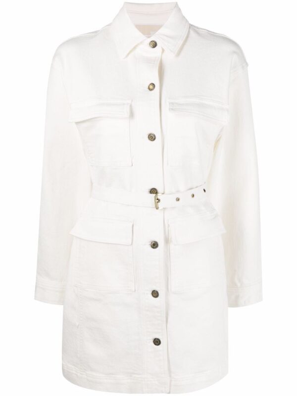 Michael Michael Kors belted-waist denim dress