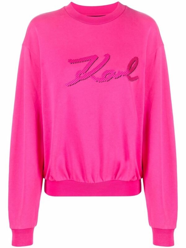 Karl Lagerfeld  logo-embroidered sweatshirt