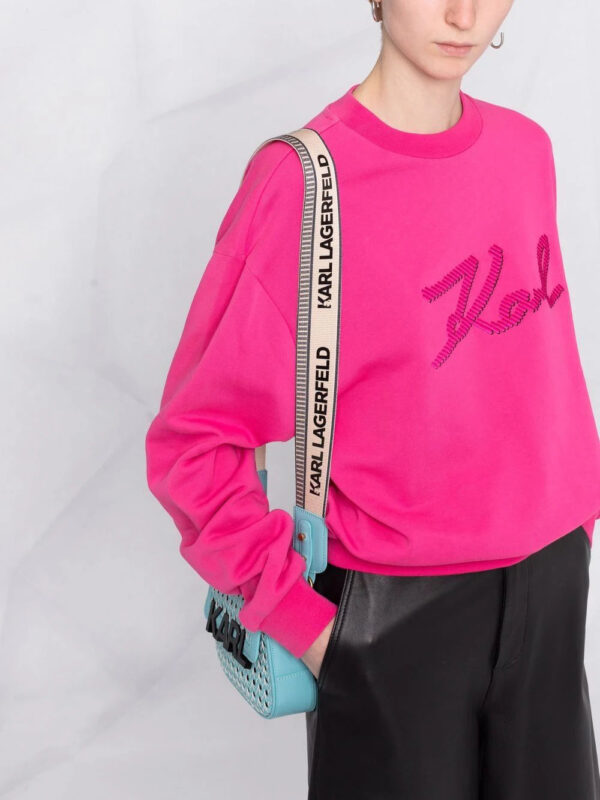 Karl Lagerfeld  logo-embroidered sweatshirt - Image 3