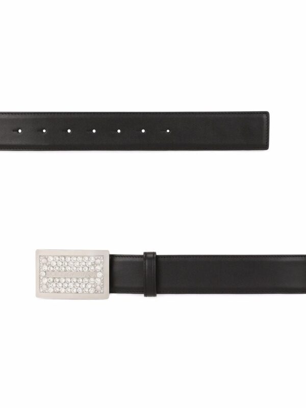 Dolce & gabbana  crystal-detail buckle belt - Image 2