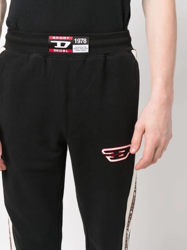 Diesel  logo-patch performance track pants - Image 4