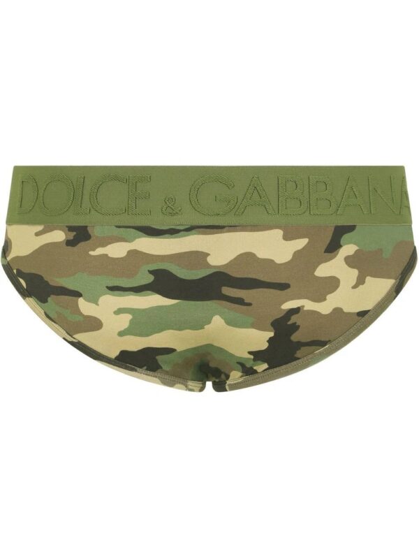 Dolce & Gabbana  logo-waistband camouflage briefs - Image 3