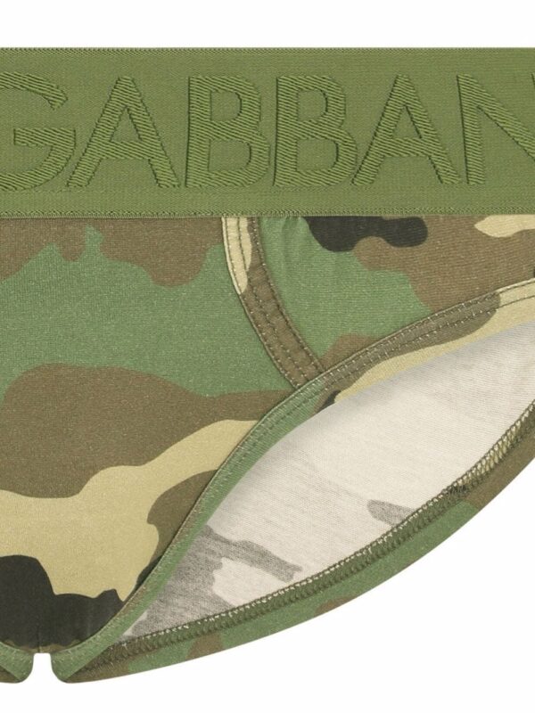 Dolce & Gabbana  logo-waistband camouflage briefs - Image 4