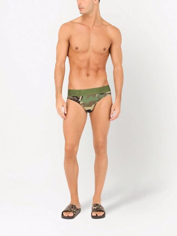 Dolce & Gabbana  logo-waistband camouflage briefs - Image 2