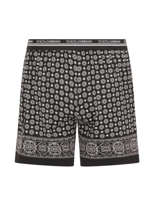 Dolce & Gabbana  logo-waistband patterned boxer shorts - Image 3