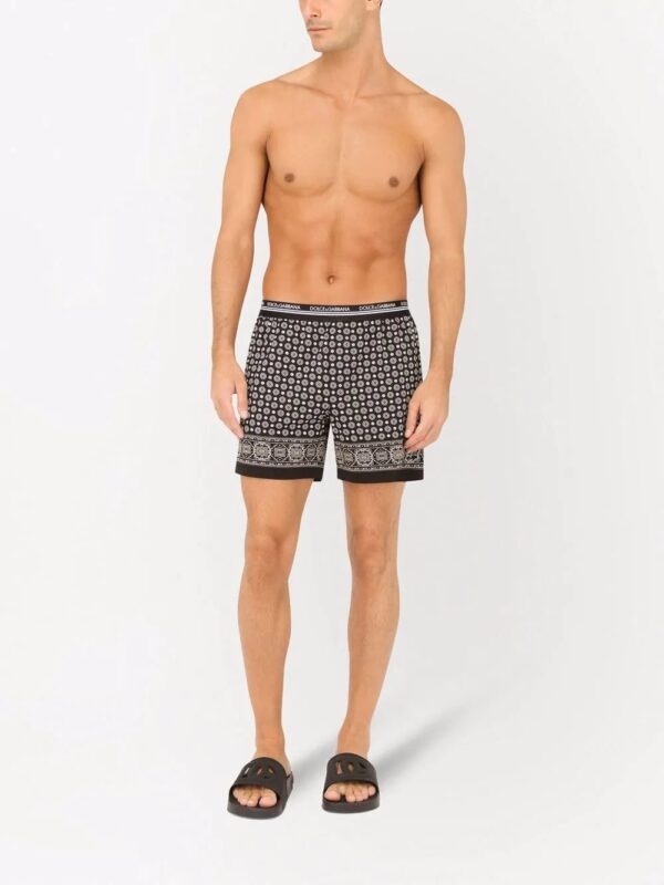 Dolce & Gabbana  logo-waistband patterned boxer shorts - Image 2