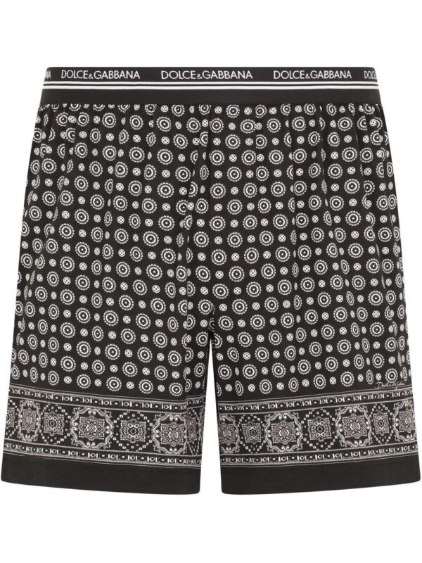 Dolce & Gabbana  logo-waistband patterned boxer shorts