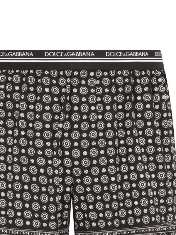 Dolce & Gabbana  logo-waistband patterned boxer shorts - Image 4