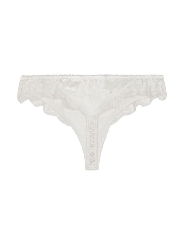 Dolce & Gabbana  lace-detail satin thong - Image 3