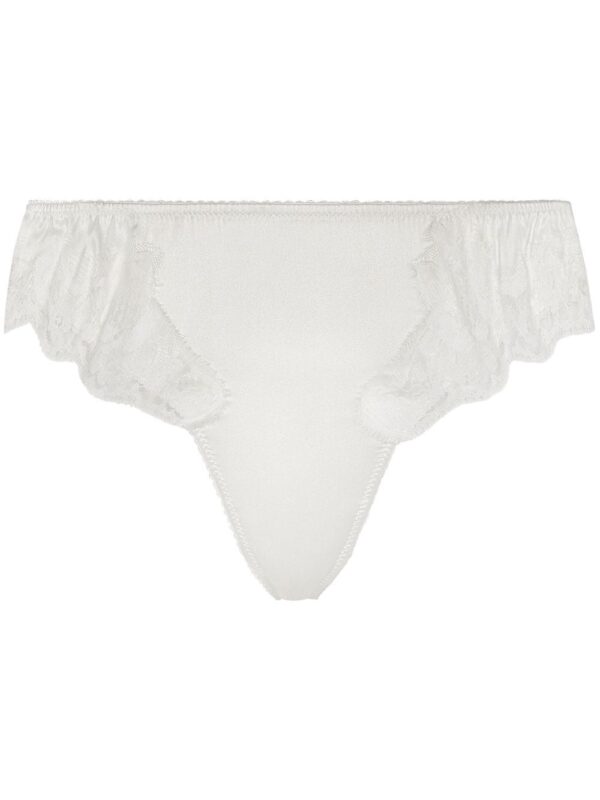 Dolce & Gabbana  lace-detail satin thong